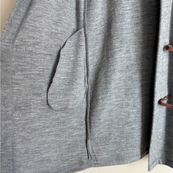 Kenar Longline Wool Coat Equestrian Faux Leather Toggle Closure Medium - Picture 7 of 9